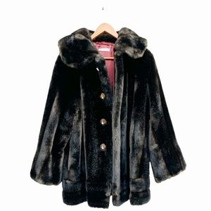 Tissavel of France Faux Fur Coat Size Large